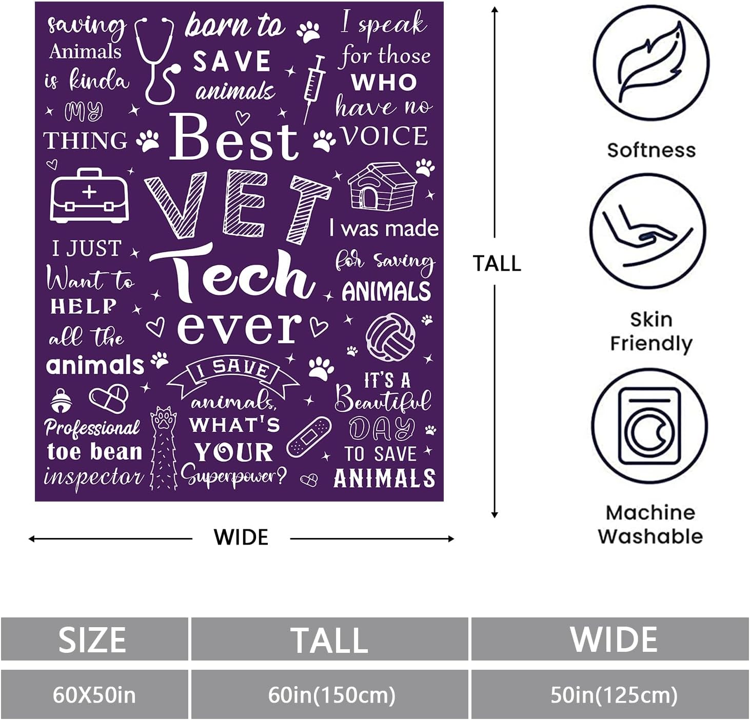 Regalos de veterinaria tecnología, regalos de la semana de la tecnología veterinaria, regalos veterinarios para mujeres, regalos de agradecimiento