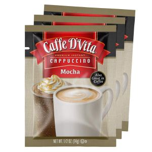 Caffe D’Vita Mezcla de capuchino de moca, mezcla de polvo de moca, mezcla instantánea de capuchino, sin gluten, sin colesterol, sin aceites Caffe D’Vita Mezcla de capuchino de moca, mezcla de polvo de moca, mezcla instantánea de capuchino, sin gluten, sin colesterol, sin aceites