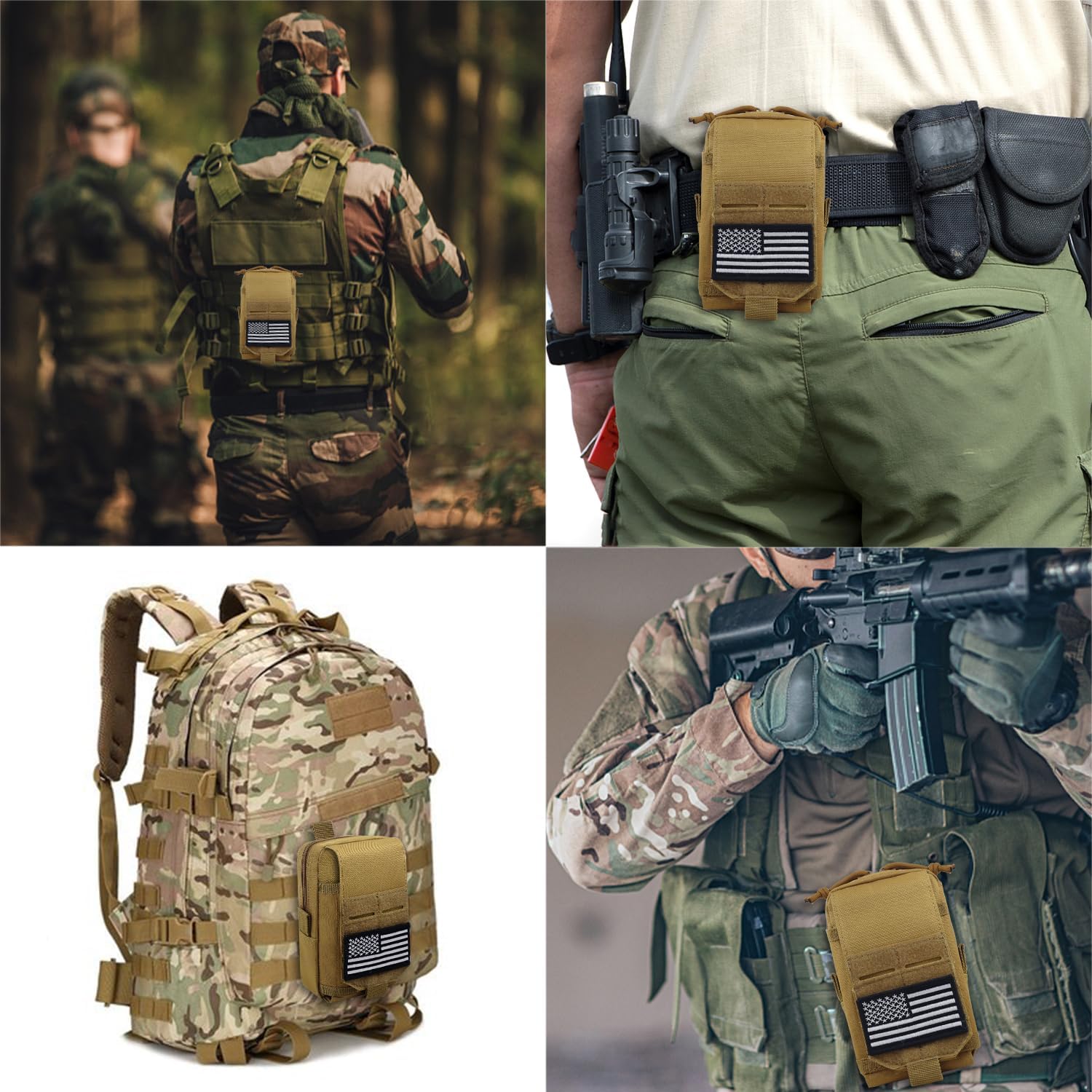 Bolsa táctica chaleco táctico Molle bolsa táctica teléfono celular bolsa multi EDC cintura bolsa