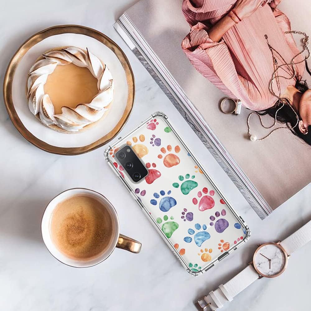 MOSNOVO Funda diseñada para Galaxy S20 FE, protección contra caídas de grado militar de 6.6 pies, funda transparente a prueba de golpes para Samsung