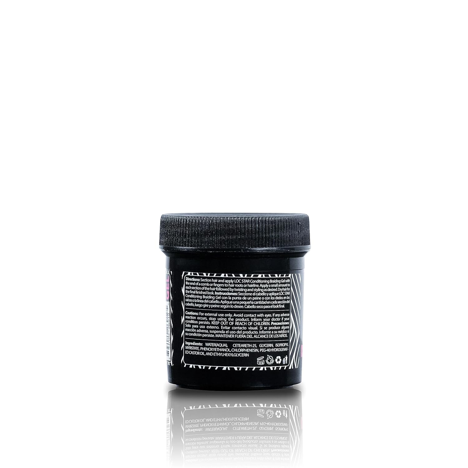 Loc Star  Gel acondicionador trenzado de 3.4 onzas  Gel para el cabello brillante y acondicionador  Gel de peinado  Ideal para trenzas, mechones y