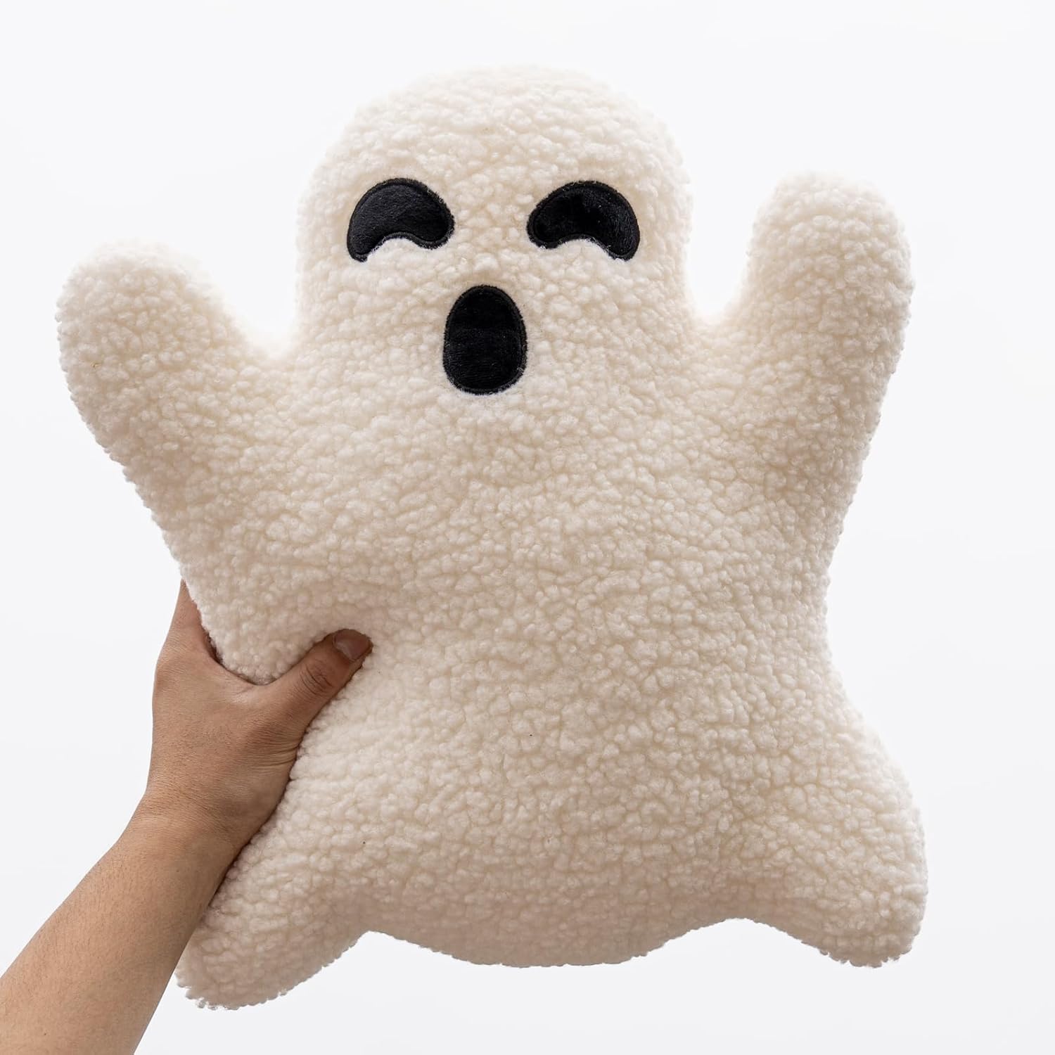Almohada fantasma, ropa de cama de Halloween, almohada en forma de fantasma, almohada de fantasma, almohada fantasma de Halloween (15.7 pulgadas)