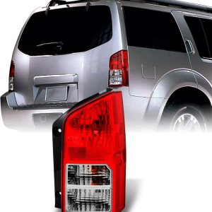 AKKON – Se adapta a Pathfinder SUV luz trasera roja transparente para lámpara de freno, luces de freno de pasajero lado derecho de repuesto AKKON – Se adapta a Pathfinder SUV luz trasera roja transparente para lámpara de freno, luces de freno de pasajero lado derecho de repuesto