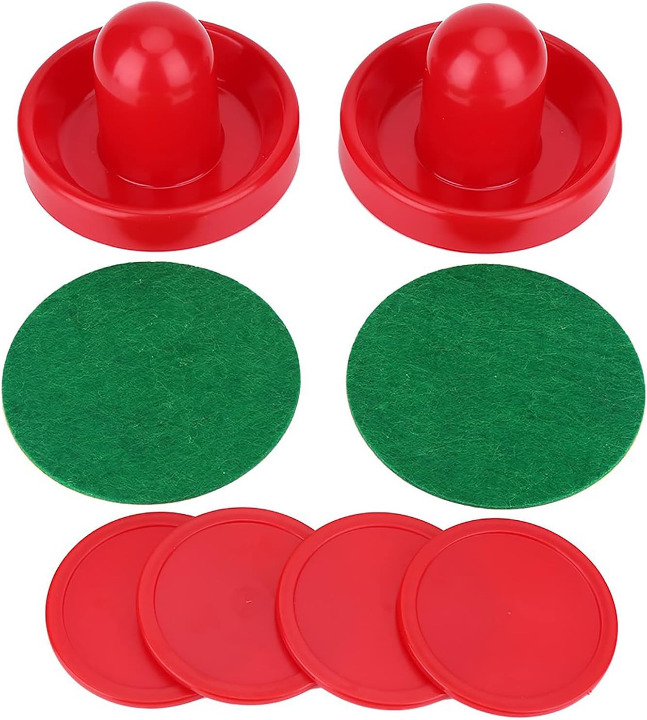 Juego de discos de hockey sobre hielo para porteros de plástico, para mesas de juego, mesa de hockey, aire superior, disco de franela, parche