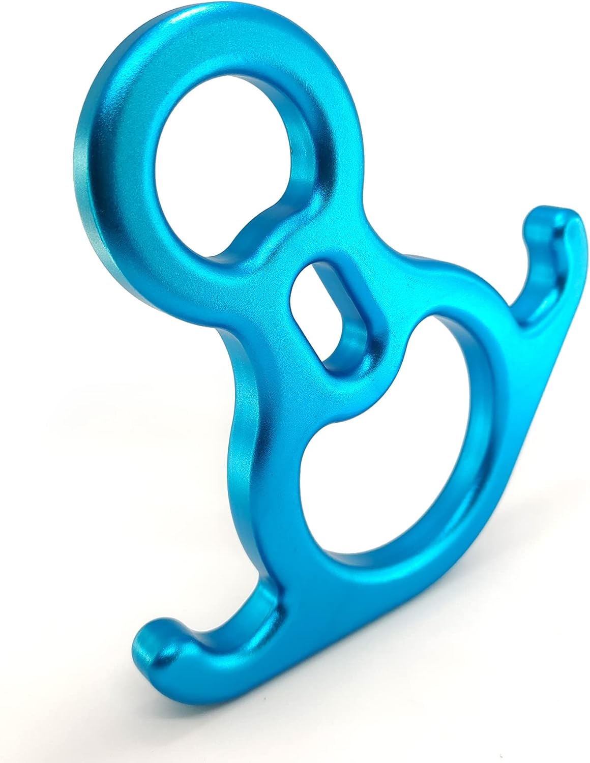 50KN Rescue Figure 8 Descender – Dispositivo de sujeción de oreja doblada grande de aleación de aluminio