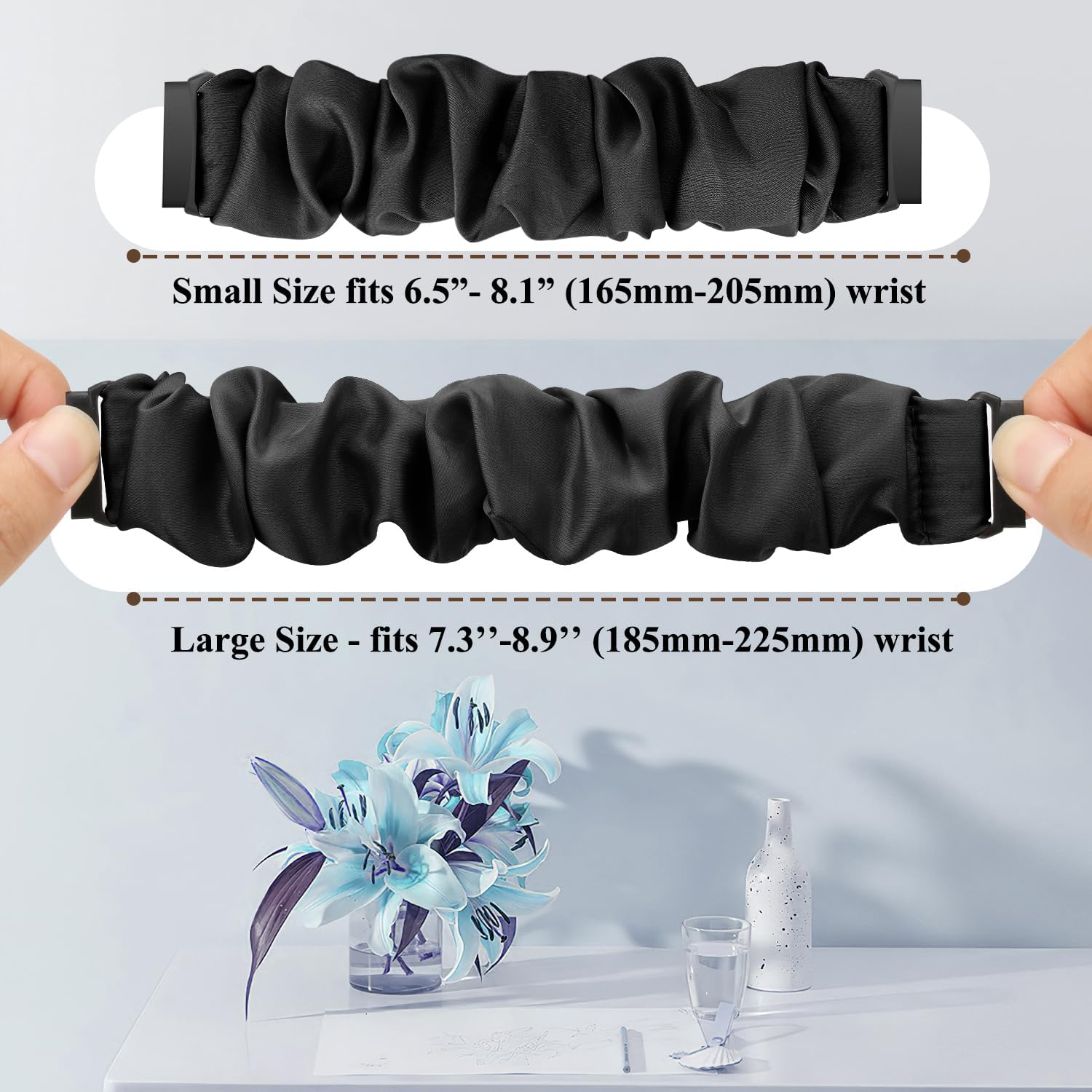 Banda elástica de nailon compatible con Fitbit Versa 3Fitbit Versa 4Fitbit SenseSense 2 bandas para mujeres y hombres, correa deportiva elástica