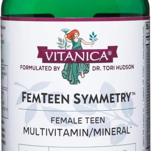 Vitanica FemTeen Simetría, Vitaminas para Adolescentes Multivitaminas Diarias, Vegano, 120 Cápsulas Vitanica FemTeen Simetría, Vitaminas para Adolescentes Multivitaminas Diarias, Vegano, 120 Cápsulas