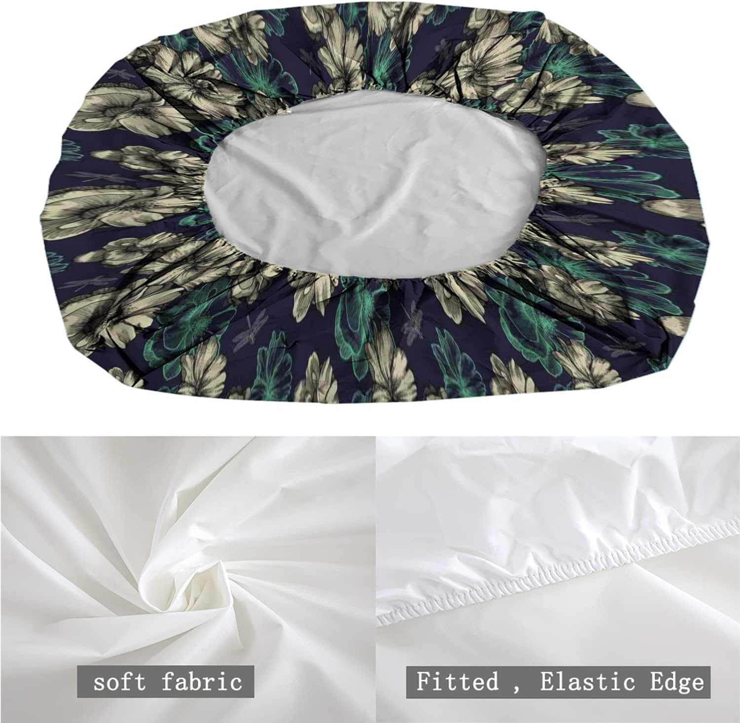 Juego de sábanas bajeras y fundas de almohada con temática vintage, diseño de libélulas de flores, juego de decoración de cama de 3 piezas, súper