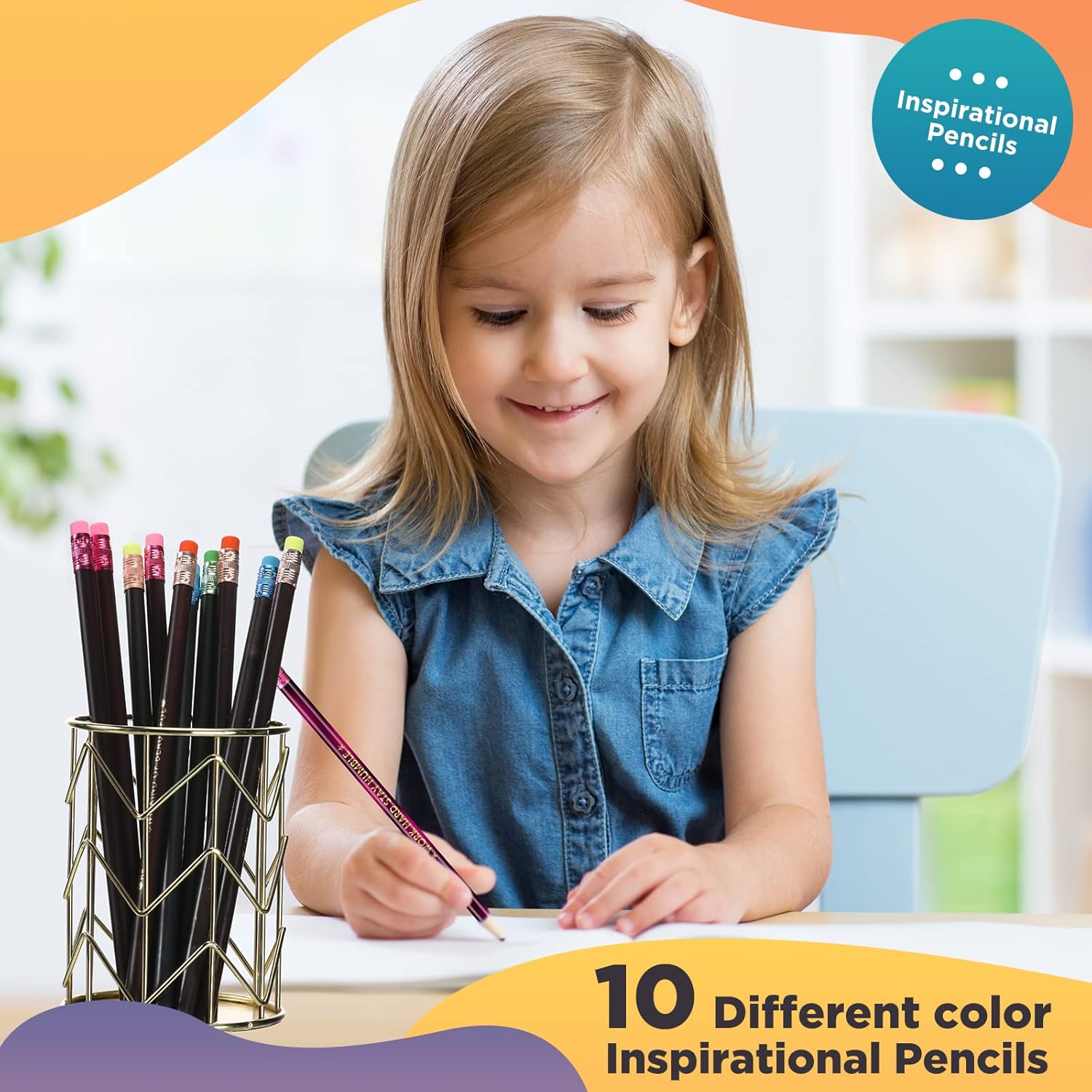 120 lápices inspiradores que cambian de color, con frases bíblicas, lápices motivacionales, lápices activados por calor, para niños, estudiantes,