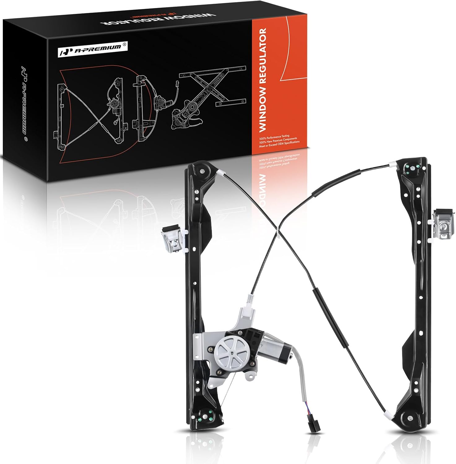 A-Premium Elevalunas eléctrico con motor compatible con Ford Focus 2008-2011 Delantero derecho del pasajero