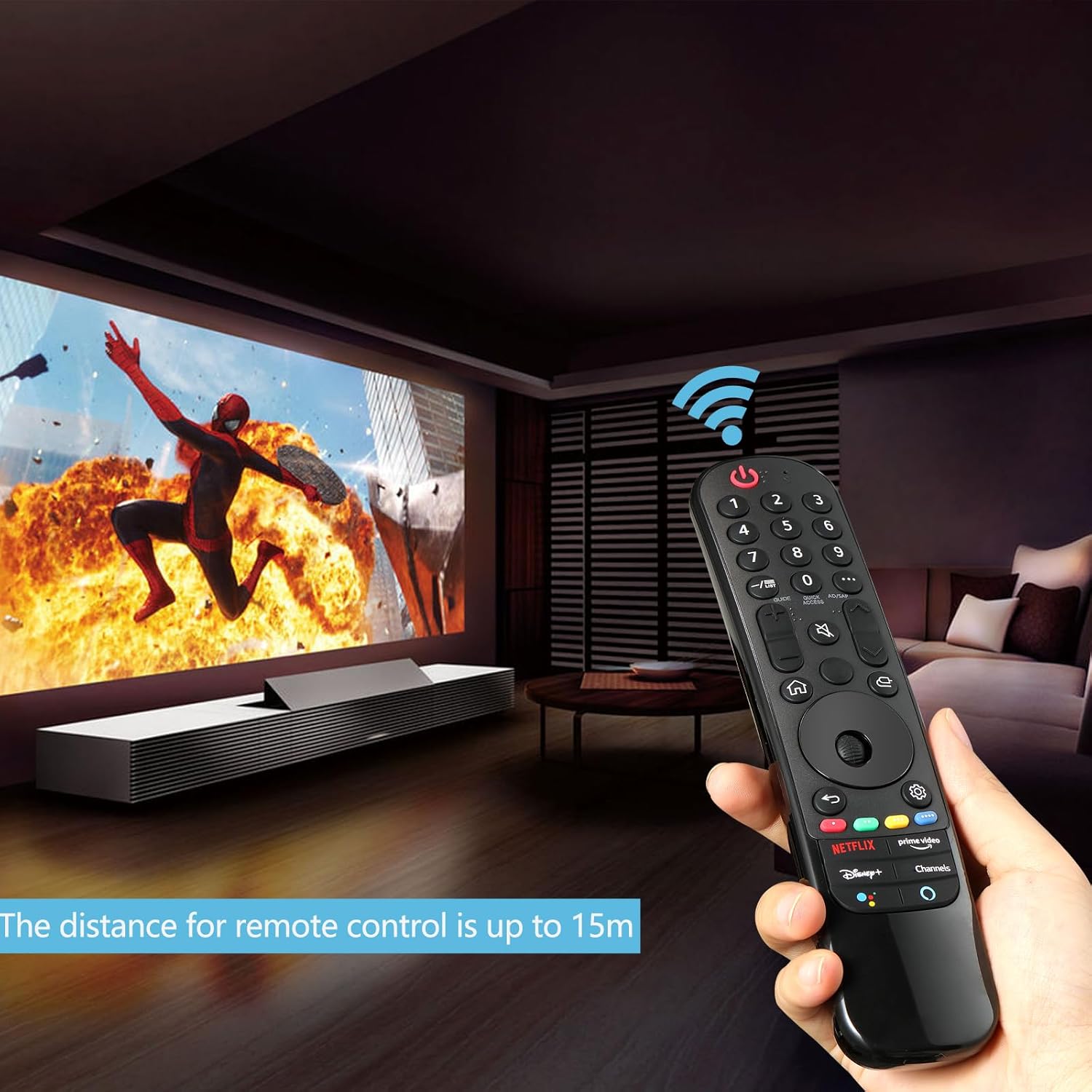 AN-MR21GA – Reemplazo remoto LG-Magic 2021 para LG UHD OLED QNED NanoCell 4K 8K Smart TV sin puntero ni función de voz