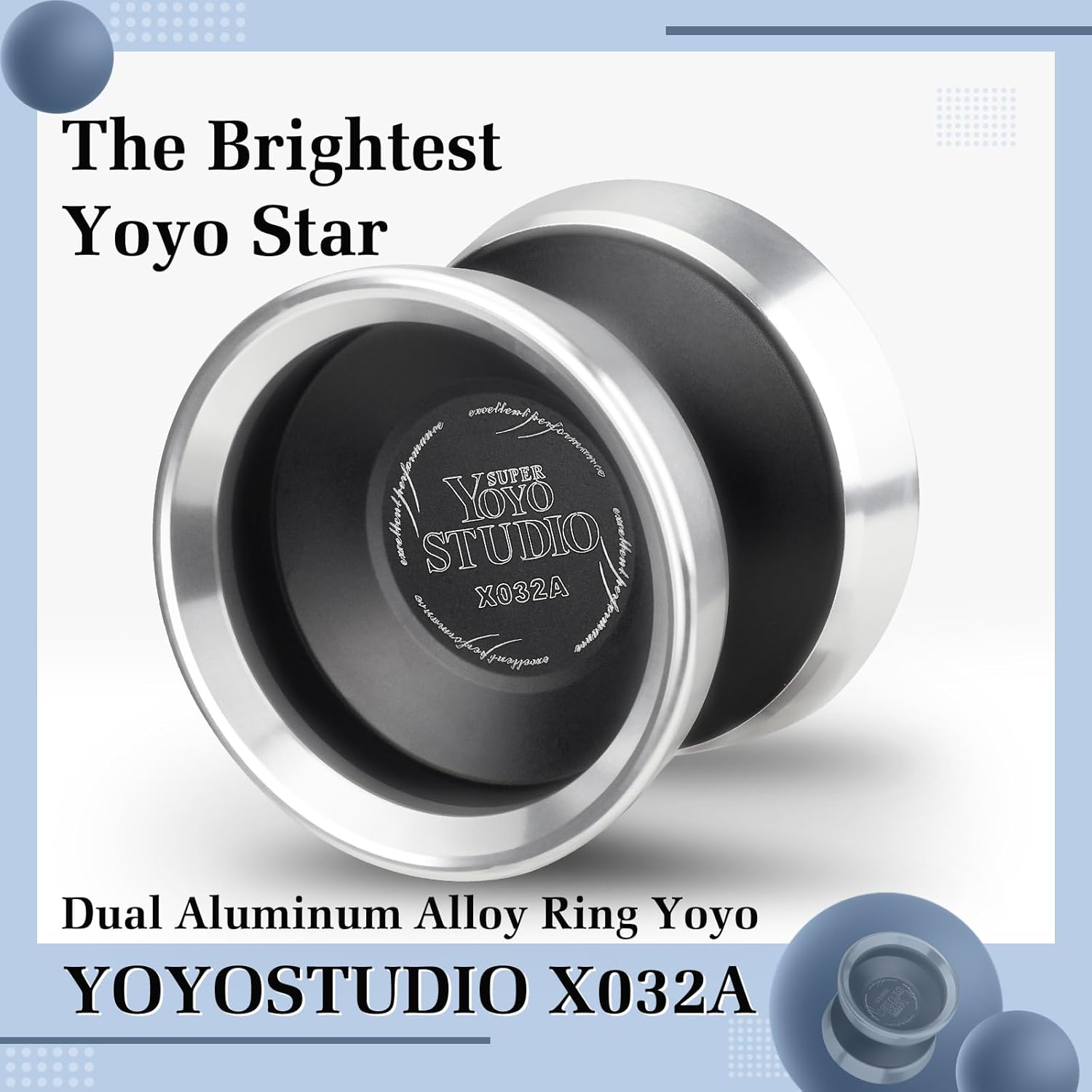 YOYOSTUDIO Yoyo Yoyos profesionales bimetálicos con doble anillo de aleación de aluminio, trucos profesionales yoyos para adultos, yoyo bimetálico
