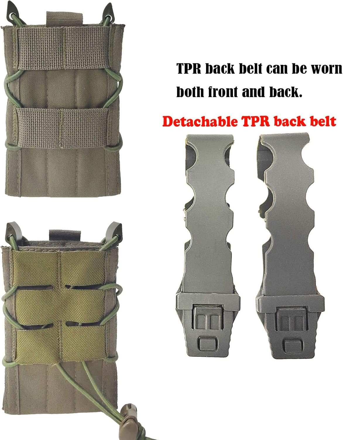 Mag Pouch Holder 0.219 in Rifle Magazine Bolsas Ajustable Universal Single Mag Holster