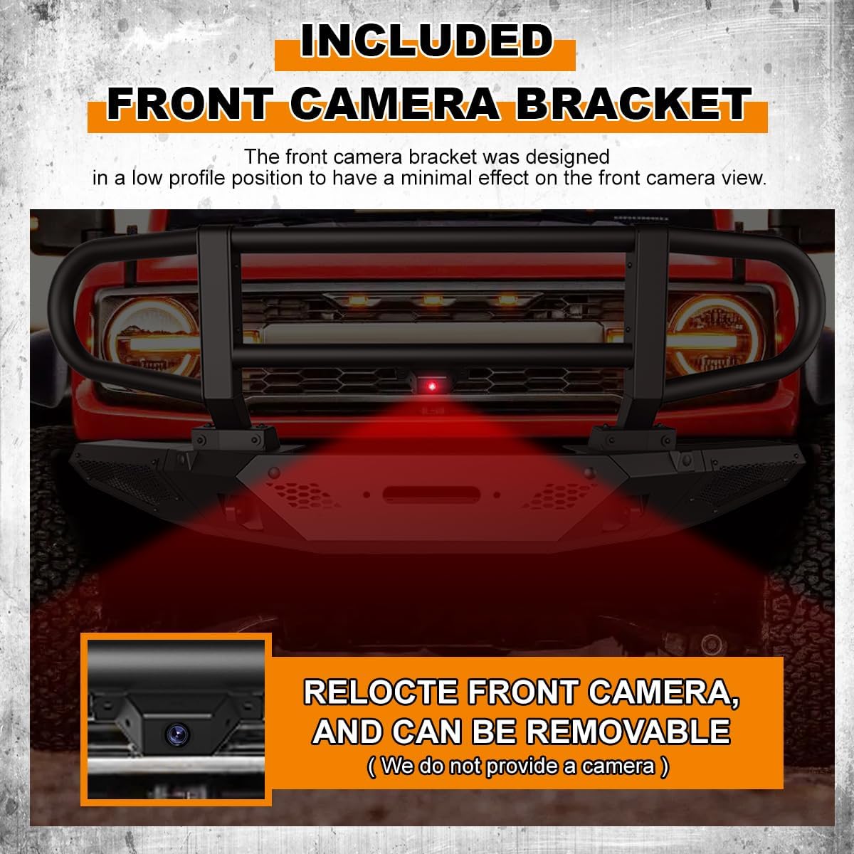 ROXX Bull Bar – Protectores de cepillo para Ford Bronco 2021-2023 con modelo de parachoques delantero modular de fábrica, no para el modelo Bronco