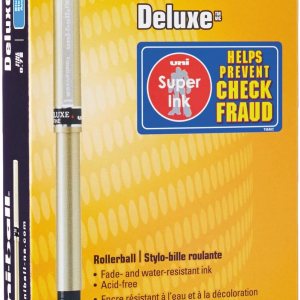 uni-ball 60053 Deluxe Roller Ball Stick Impermeable Pluma Tinta Azul Docena Fina uni-ball 60053 Deluxe Roller Ball Stick Impermeable Pluma Tinta Azul Docena Fina