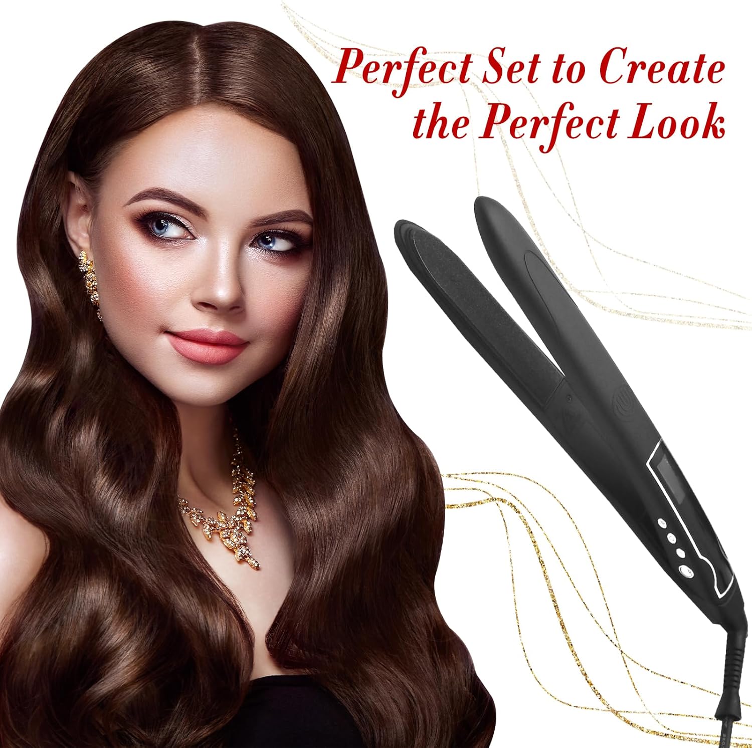 Peine eléctrico para alisar el cabello, peine alisador eléctrico, planchas planas pequeñas para cabello corto, mini alisador de cabello de