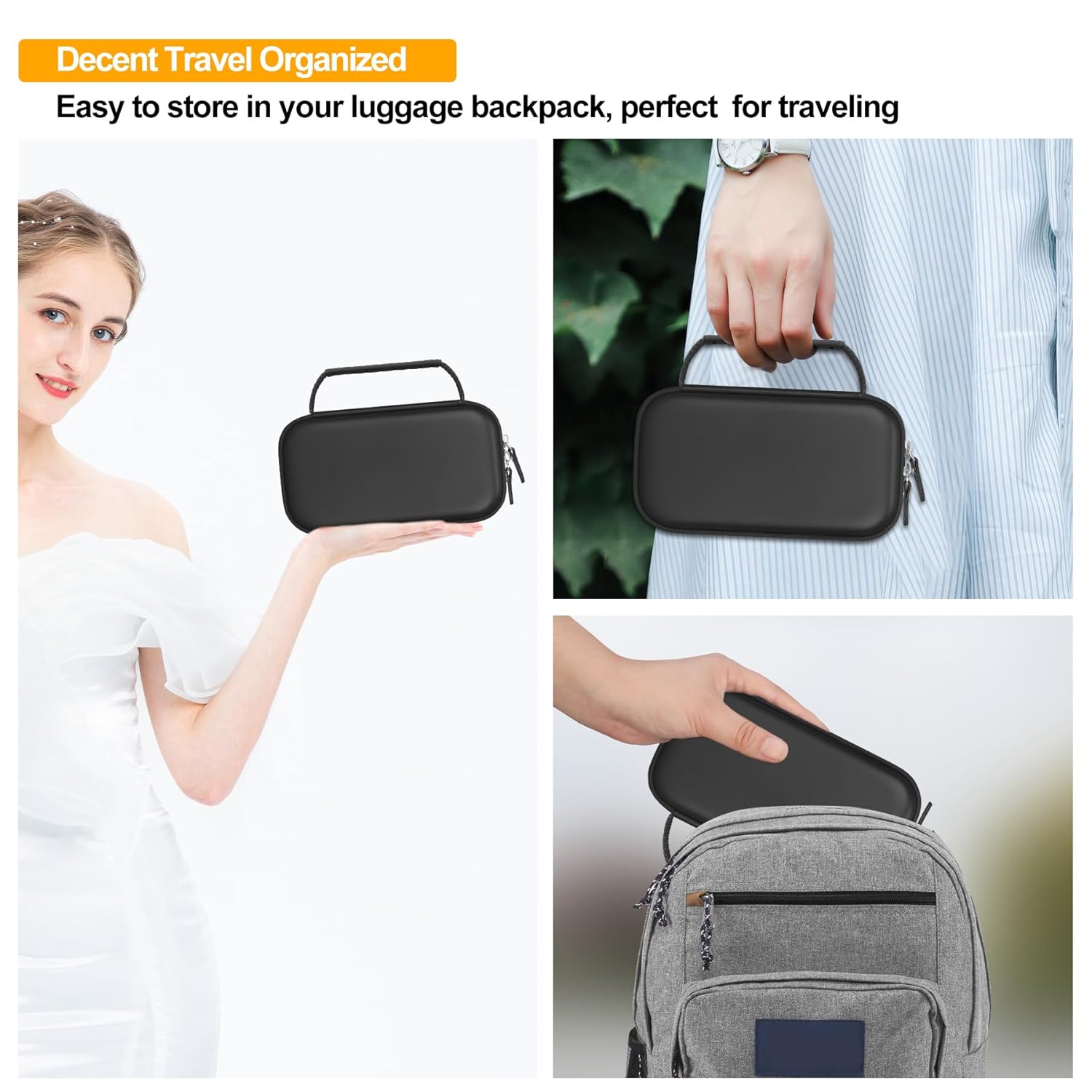Estuche de transporte para cámara de impresión instantánea MINIBEAR para niños, 40 MP para niños, funda de almacenamiento para cámara de video