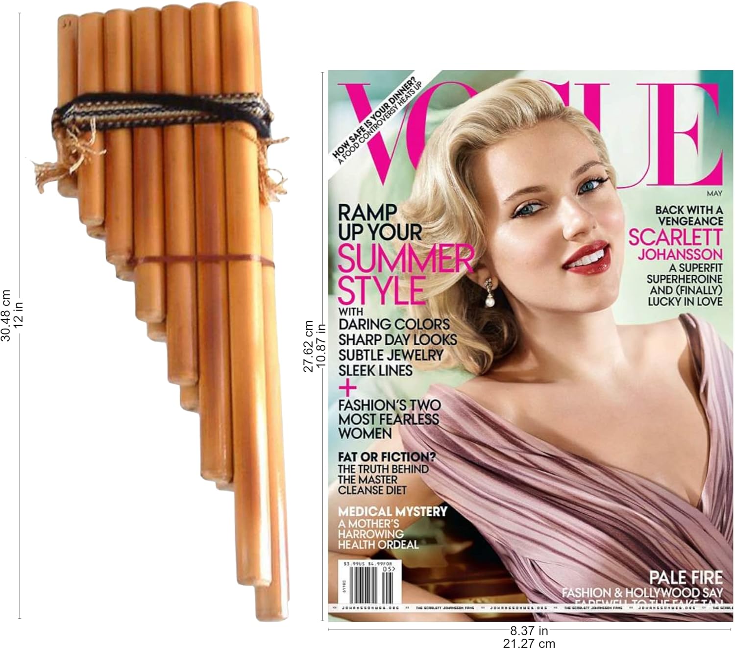 NOVICA Juego de panpipes de bambú andino de zampona con detalles textiles y estuche de transporte, par de 1 grande y 1 pequeño, Serenata Inca