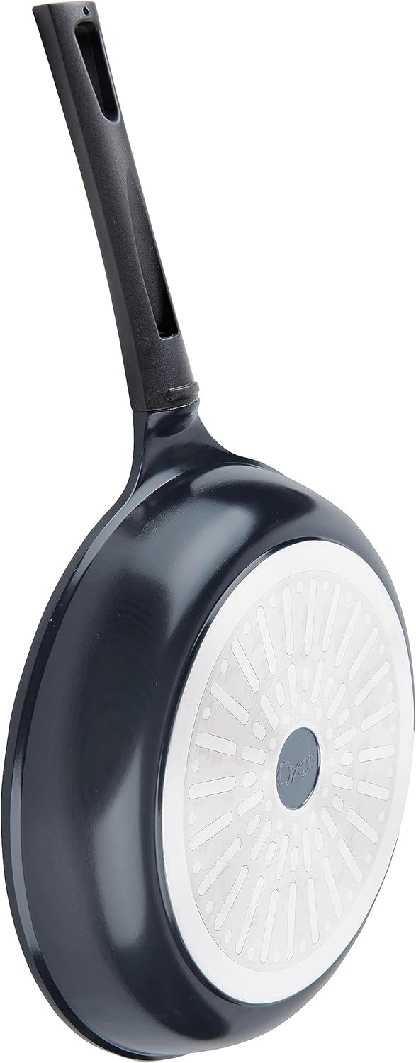 Sartén de cerámica verde de 10 pulgadas de Ozeri, con revestimiento antiadherente de cerámica suave (100% libre de PTFE y PFOA)