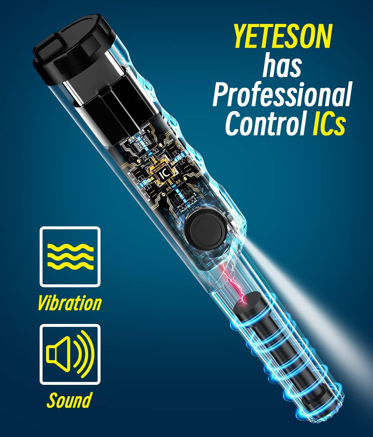 Detector de metales de mano Pinpointer impermeable  IP68 con pala de arena profesional 360 pin puntero varita accesorios alta sensibilidad