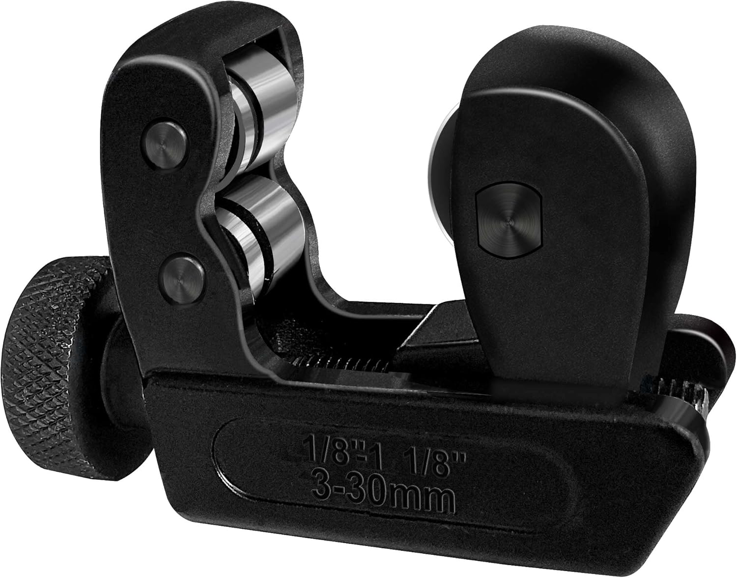 Hautmec Cortador de tubos Pro Compact de alta resistencia, cortador de tubos de 18 a 1-18 pulgadas de diámetro exterior (0.118-1.181 in), cortador