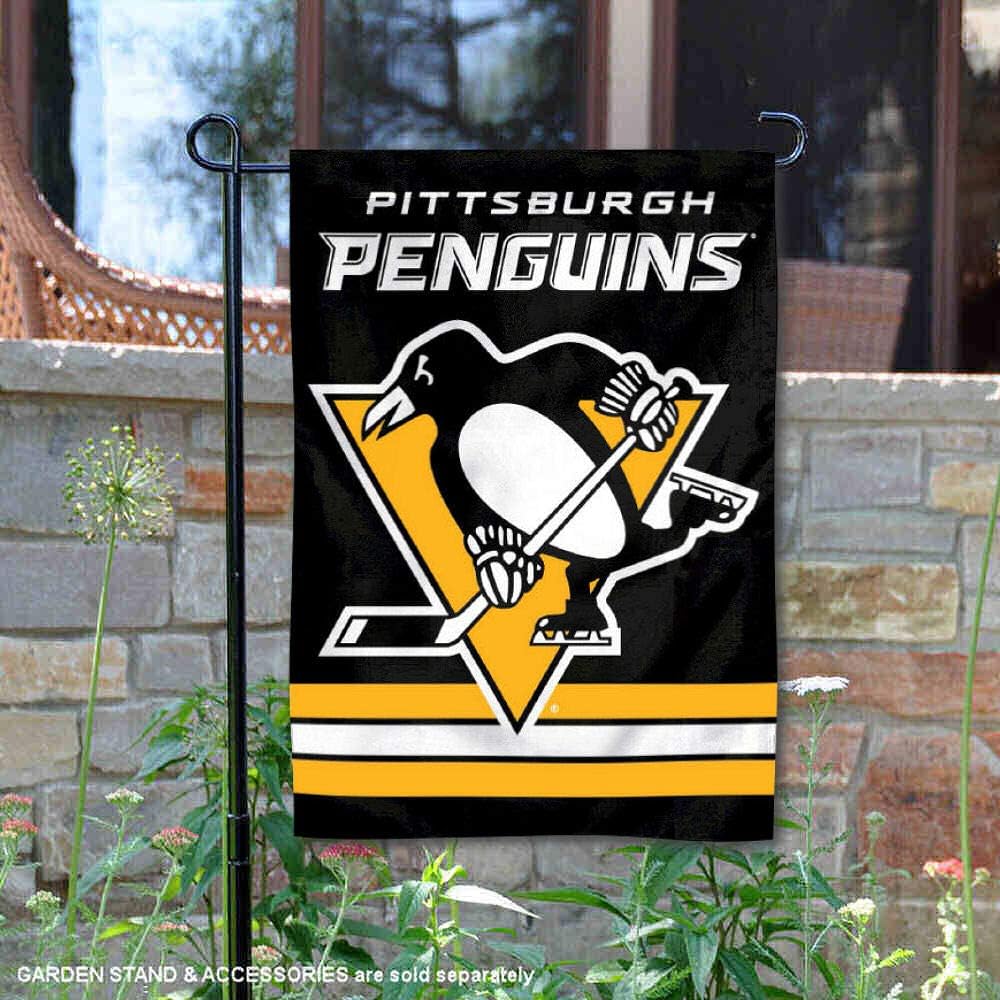 WinCraft Bandera de jardín de doble cara de Pittsburgh Penguins