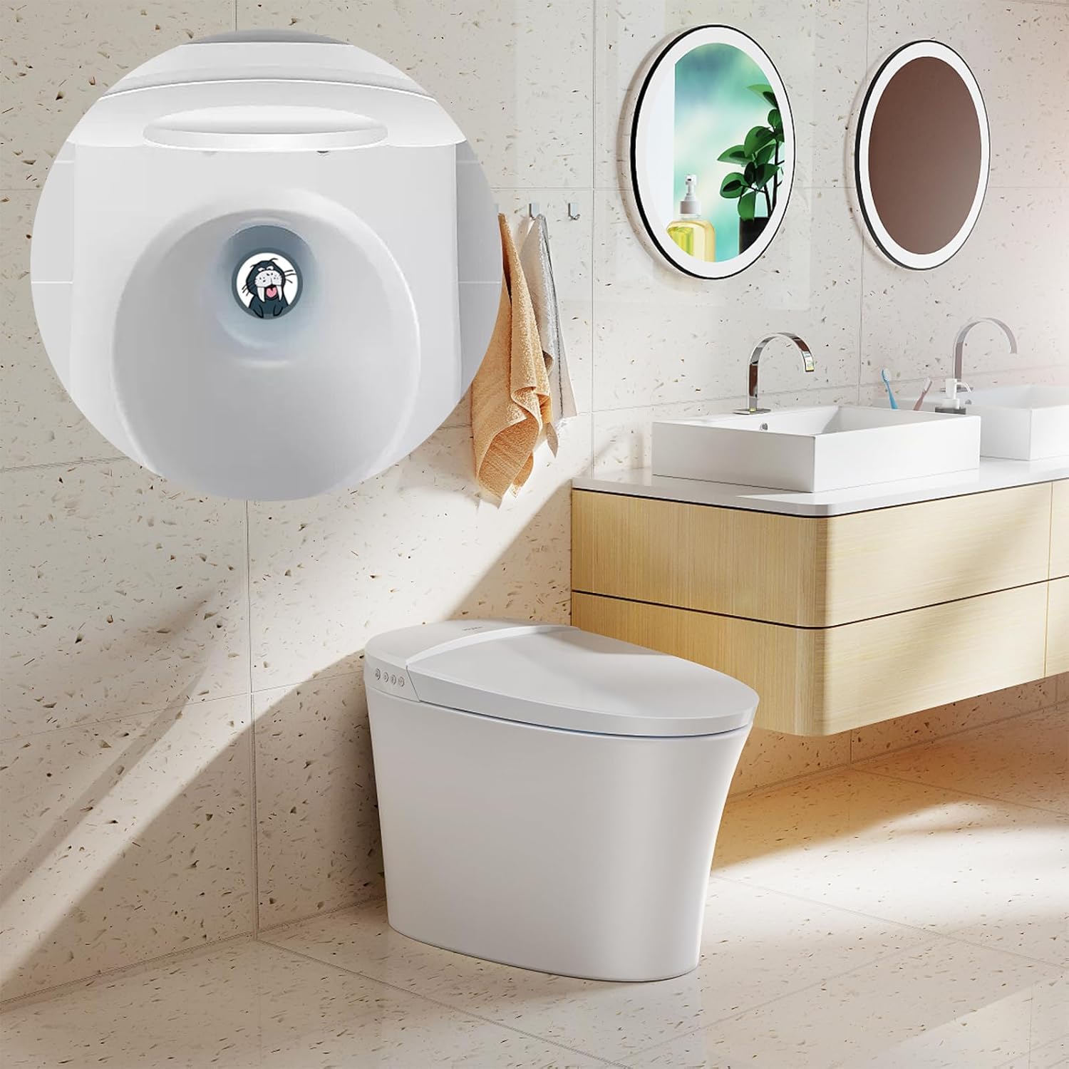 REFLYAWAY 96 objetivos de inodoro para entrenamiento de ir al baño de niños, para entrenamiento de ir al baño, objetivos desechables para