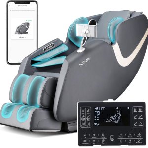 Silla de masaje de cuerpo completo de gravedad cero 2024, control de aplicación Shiatsu masaje reclinable con rodillo de pie, calefacción trasera, Silla de masaje de cuerpo completo de gravedad cero 2024, control de aplicación Shiatsu masaje reclinable con rodillo de pie, calefacción trasera,