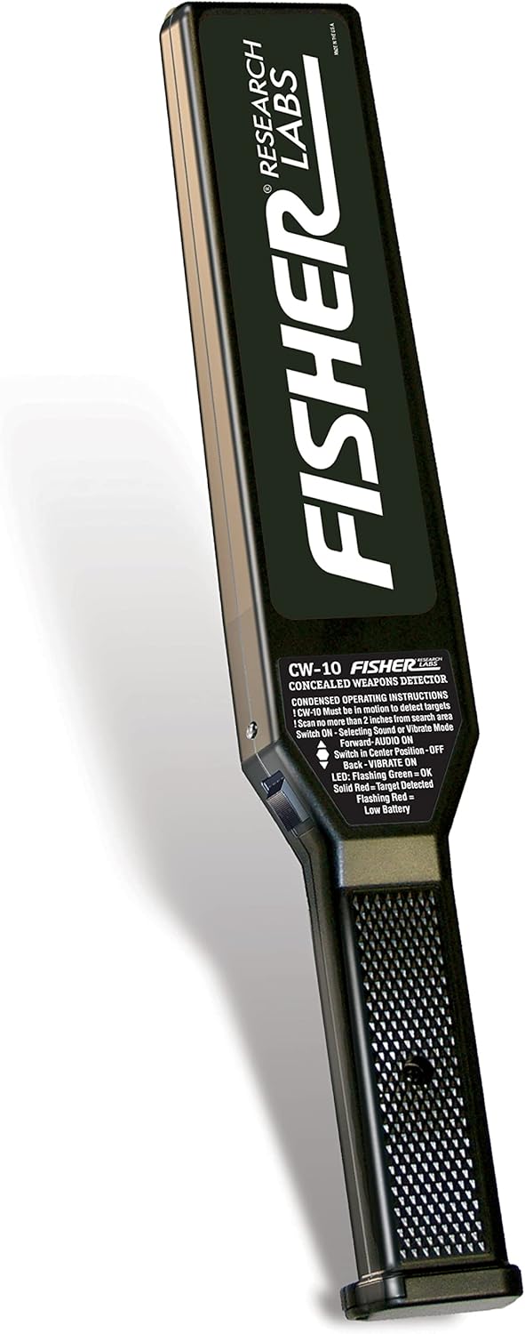 Fisher Labs Detector de metales de mano CW-10, negro