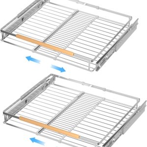 Cajones deslizantes extensibles extraíbles para gabinetes, cesta organizadora de gabinete deslizante resistente, estantes de despensa extraíbles Cajones deslizantes extensibles extraíbles para gabinetes, cesta organizadora de gabinete deslizante resistente, estantes de despensa extraíbles