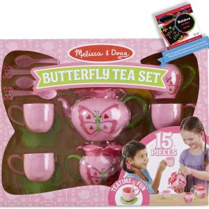 Melissa & Doug Bella Butterfly Juego de té con 1 tema compatible con M&D Scratch Fun Mini Pad (06181) Melissa & Doug Bella Butterfly Juego de té con 1 tema compatible con M&D Scratch Fun Mini Pad (06181)