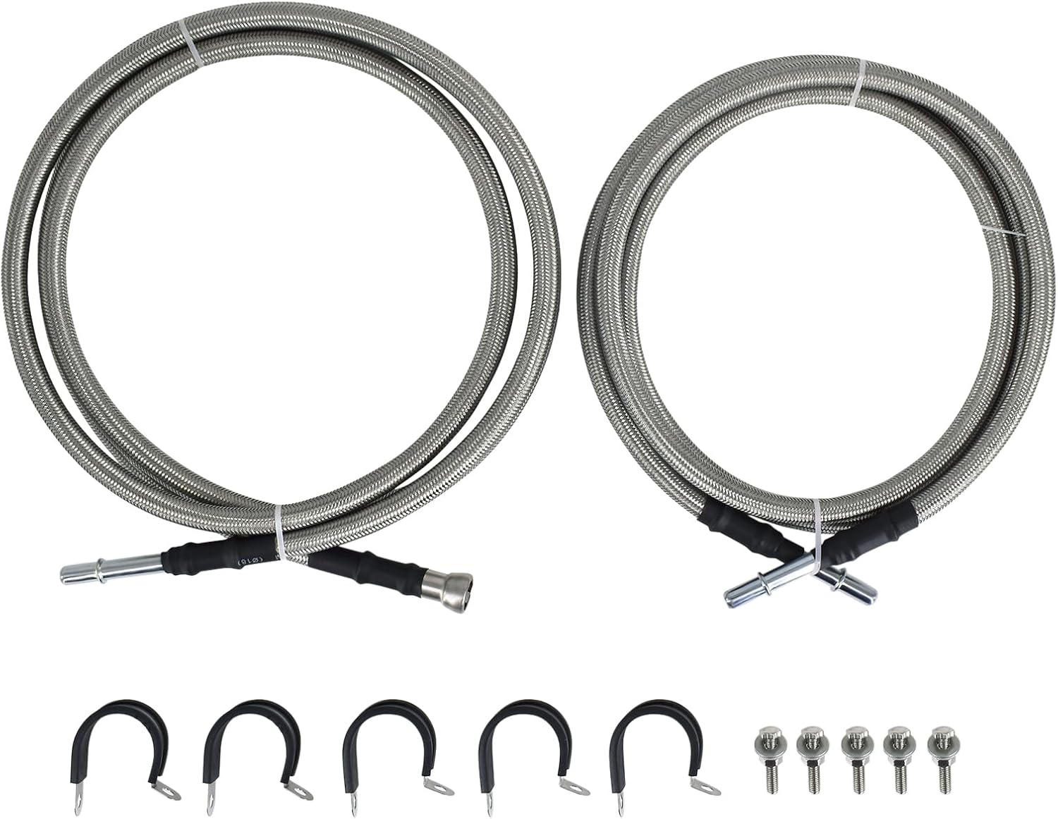 La línea de combustible trenzada de acero inoxidable flexible se adapta a modelos seleccionados de Chevy y GMC que reemplaza 819-846