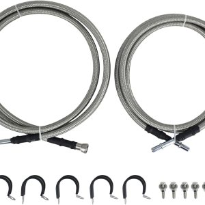 La línea de combustible trenzada de acero inoxidable flexible se adapta a modelos seleccionados de Chevy y GMC que reemplaza 819-846 La línea de combustible trenzada de acero inoxidable flexible se adapta a modelos seleccionados de Chevy y GMC que reemplaza 819-846
