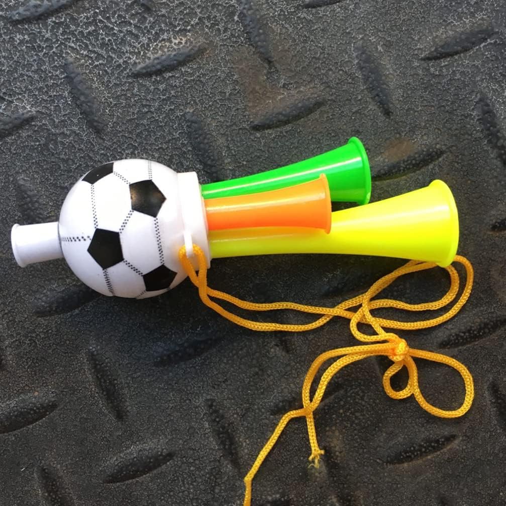 Ipetboom Juguetes de 20 piezas para fanáticos del fútbol, trompeta, bocina de aire, fabricante de ruido fuerte, fabricantes de ruido de fútbol,