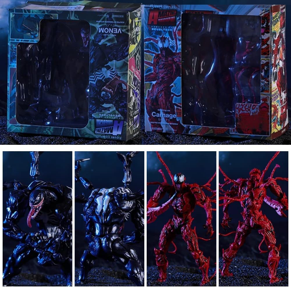 Venom – Figura de acción de Carnage, figura de acción VenomLegends de 7 pulgadas, figura de acción Carnage de 7 pulgadas, regalos finos, juguete de