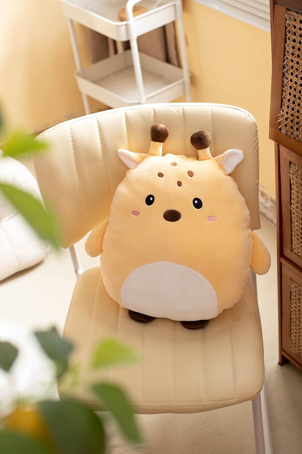 Almohada suave de peluche de ciervo para abrazar, lindo juguete de peluche de ciervo, animales de peluche para niños, juguetes de peluche para