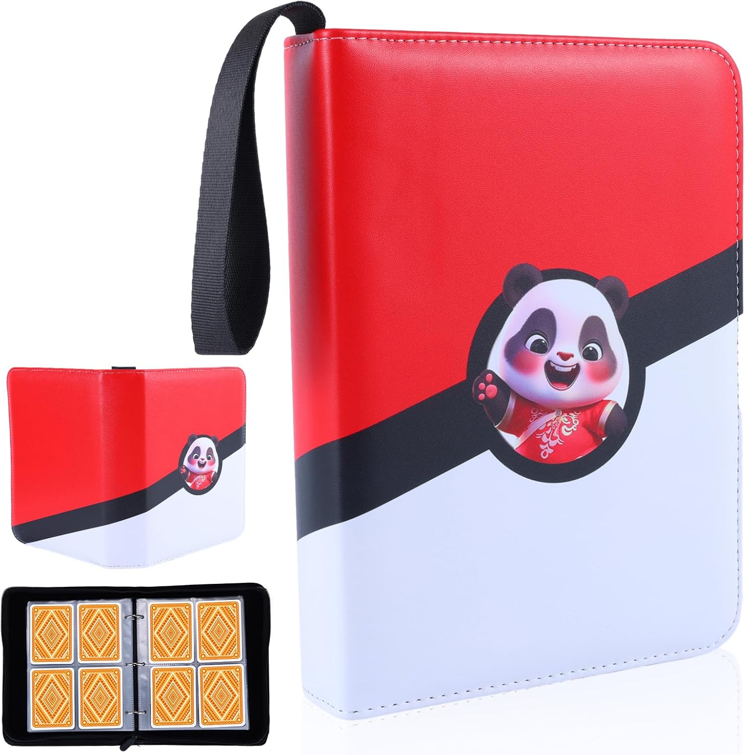 Carpeta de tarjetas coleccionables, 4 fundas con soporte para 400 tarjetas, compatible con la mayoría de tarjetas deportivas intercambiables,