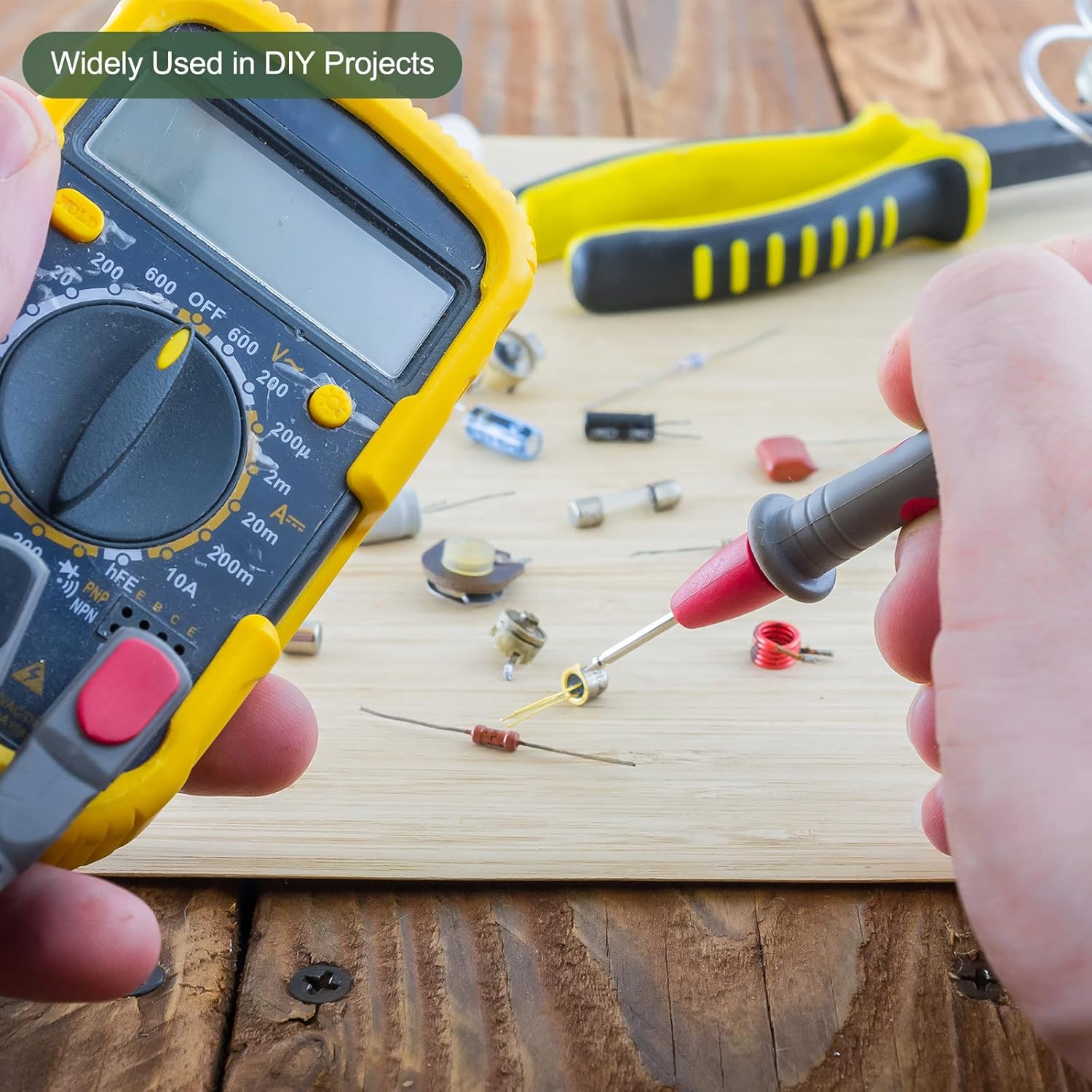 YOKIVE 100 resistencias de película de carbono, 1 W 4.7 K ohmios, 5 % de tolerancias, bueno para proyectos electrónicos de bricolaje (4 bandas de