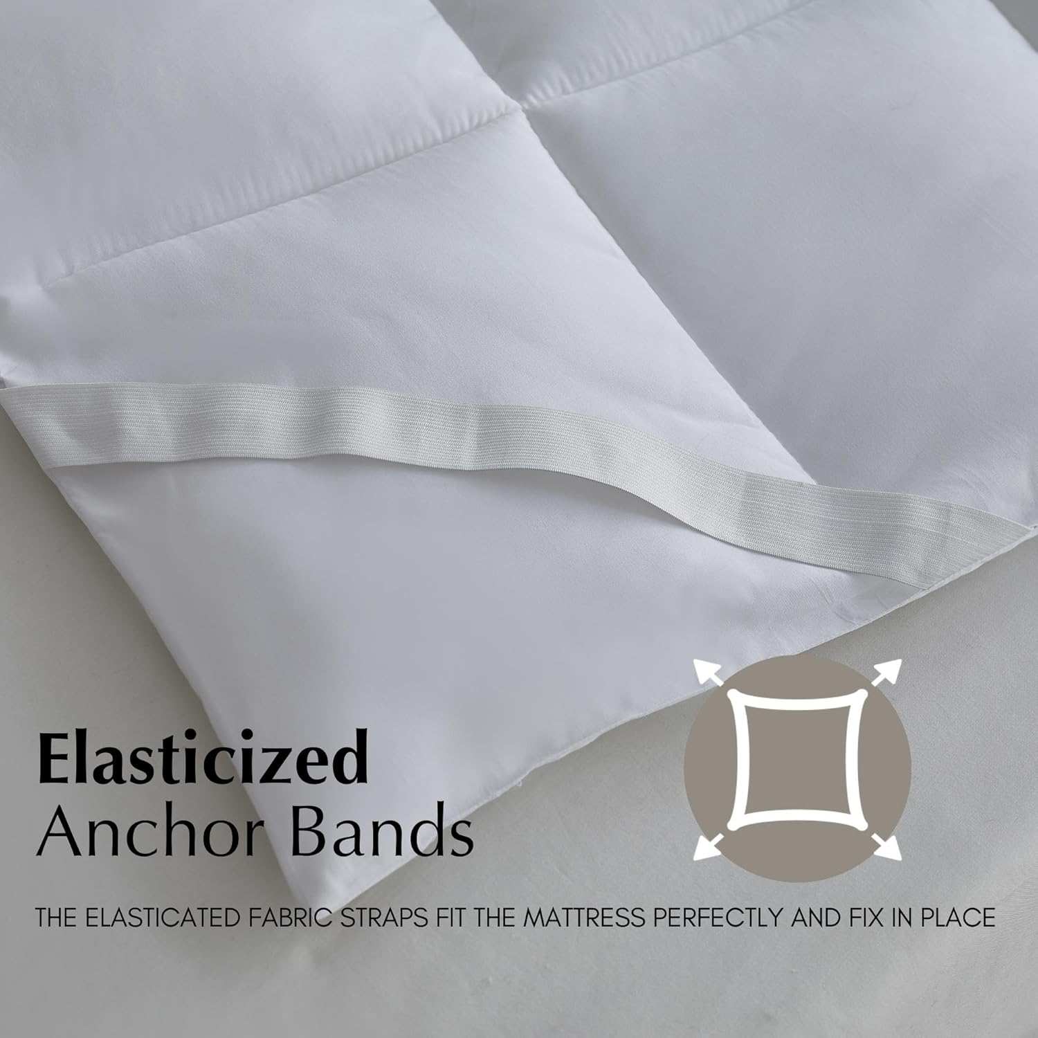 Kathy Ireland Brrr Pro Cooling Tencel – Cubrecolchón acolchado tamaño individual, 300 hilos Tencel Lyocellpoliéster, transpirable, suave, color
