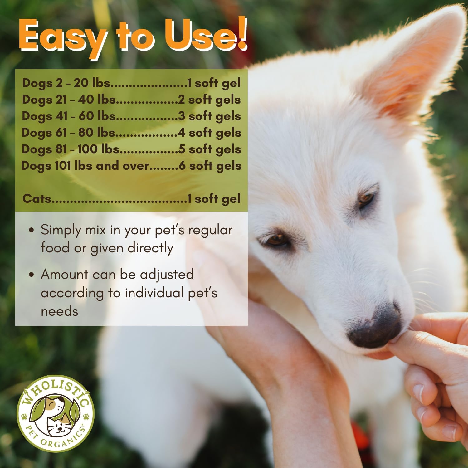 Wholistic Pet Organics Aceite de salmón Aceite de salmón salvaje de Alaska de aguas profundas para perros – Aceite de pescado Omega 3 para perros