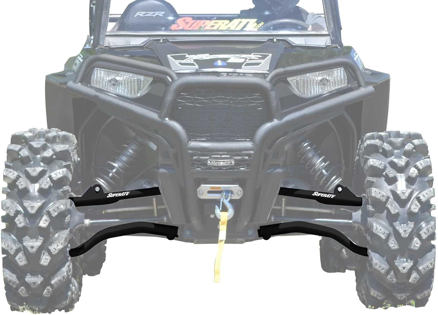 SuperATV Brazos A de desplazamiento de alta holgura de 1.5 pulgadas para Polaris RZR S 900  RZR 4 900 Heavy Duty (2017-2020), varios colores