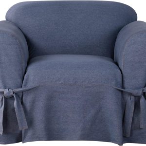 SureFit Auténtica funda para silla de mezclilla de 1 pieza, color índigo SureFit Auténtica funda para silla de mezclilla de 1 pieza, color índigo