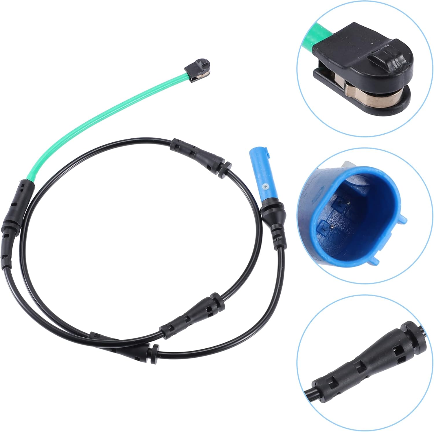 ACROPIX Sensor de pastillas de freno de coche Pastillas de freno de disco trasero Sensor indicador de desgaste apto para BMW 530i – Paquete de 1