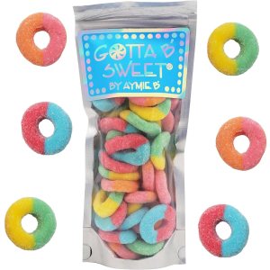 Gotta B Sweet Sour Rings – Bolsa resellable de 10 onzas – Caramelo gourmet de goma Gotta B Sweet Sour Rings – Bolsa resellable de 10 onzas – Caramelo gourmet de goma