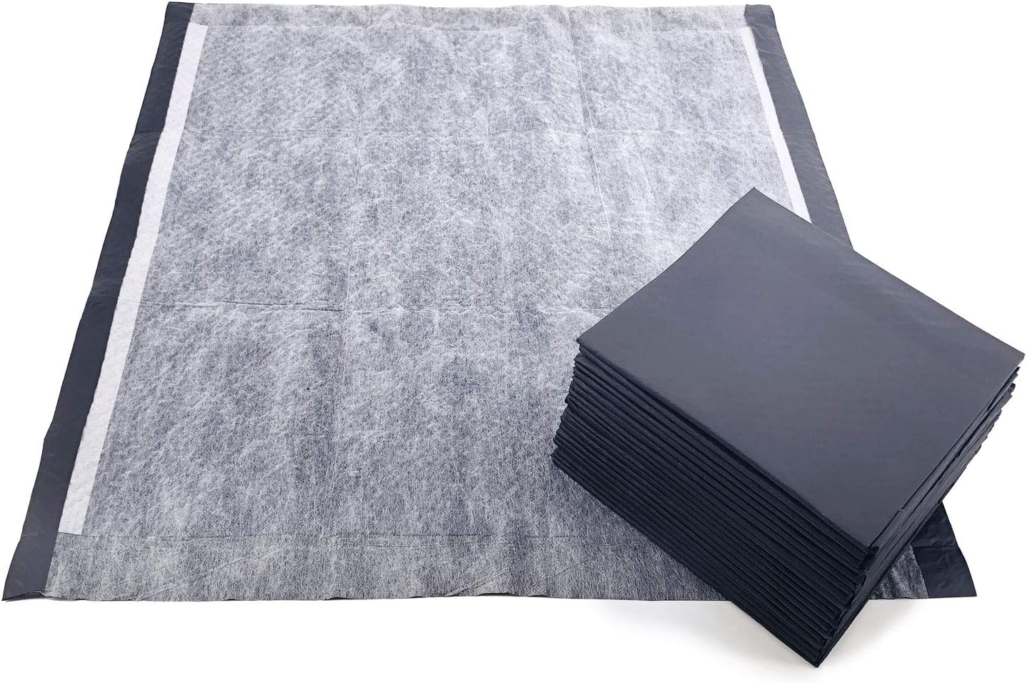 Plus Carbon – Almohadillas para cachorros, tamaño mediano de 23 x 24 pulgadas, paquete a granel de 400 unidades, almohadillas de orina de primera