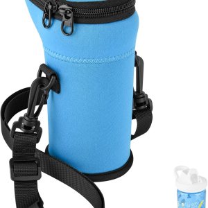 Xxerciz Soporte para botella de agua con correa para botella de agua CamelBak de 14 onzas para niños, bolsa de neopreno aislada, bolsa de transporte Xxerciz Soporte para botella de agua con correa para botella de agua CamelBak de 14 onzas para niños, bolsa de neopreno aislada, bolsa de transporte