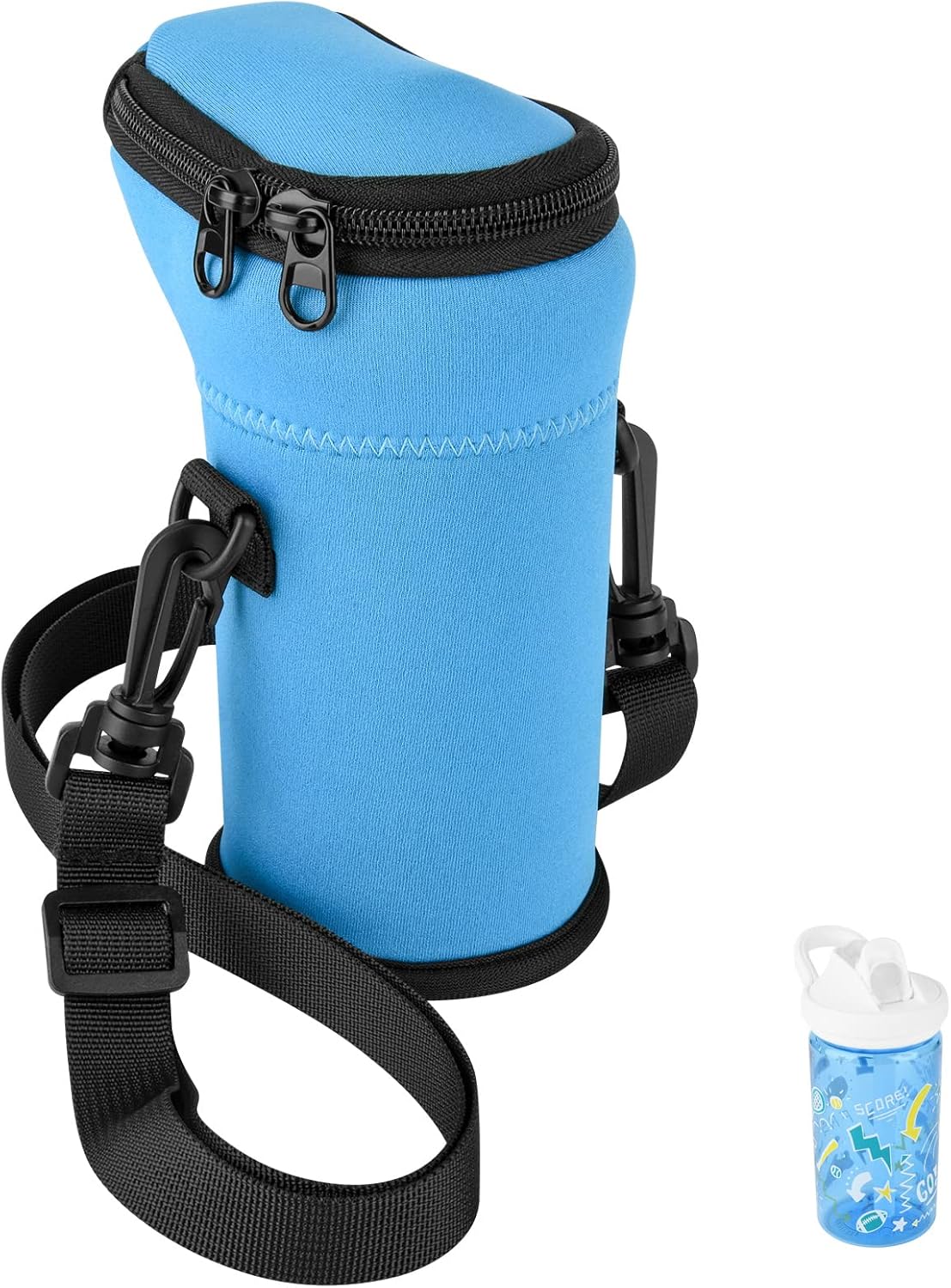 Xxerciz Soporte para botella de agua con correa para botella de agua CamelBak de 14 onzas para niños, bolsa de neopreno aislada, bolsa de transporte