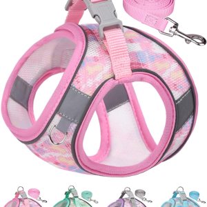 Arnés para perros pequeños y medianos sin tirones, juego de arnés y correa para gatos, arnés para cachorros para perros pequeños, arnés para perro Arnés para perros pequeños y medianos sin tirones, juego de arnés y correa para gatos, arnés para cachorros para perros pequeños, arnés para perro