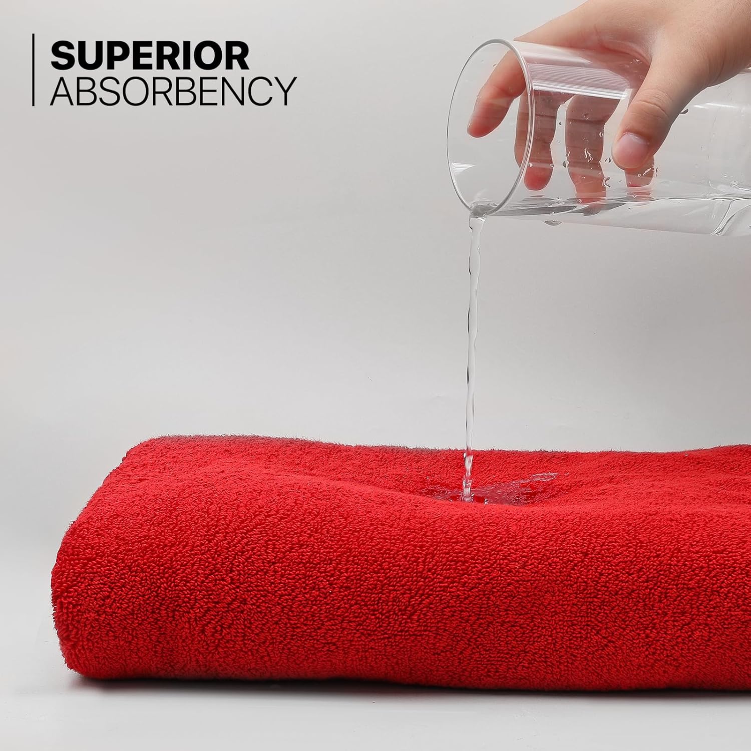 MoNiBloom Juego de 8 toallas de baño 100% algodón para baño, hogar, spa, gimnasio, ducha, contiene 2 toallas de baño de 27 x 54 pulgadas, 2 toallas