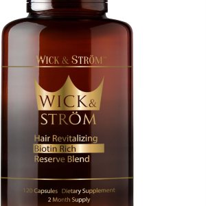WICK & STRÖM Vitaminas para la pérdida del cabello  Suministro de 2 meses  Soporte bloqueador de DHT  con Saw Palmetto para el crecimiento del WICK & STRÖM Vitaminas para la pérdida del cabello  Suministro de 2 meses  Soporte bloqueador de DHT  con Saw Palmetto para el crecimiento del